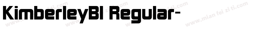 KimberleyBl Regular字体转换